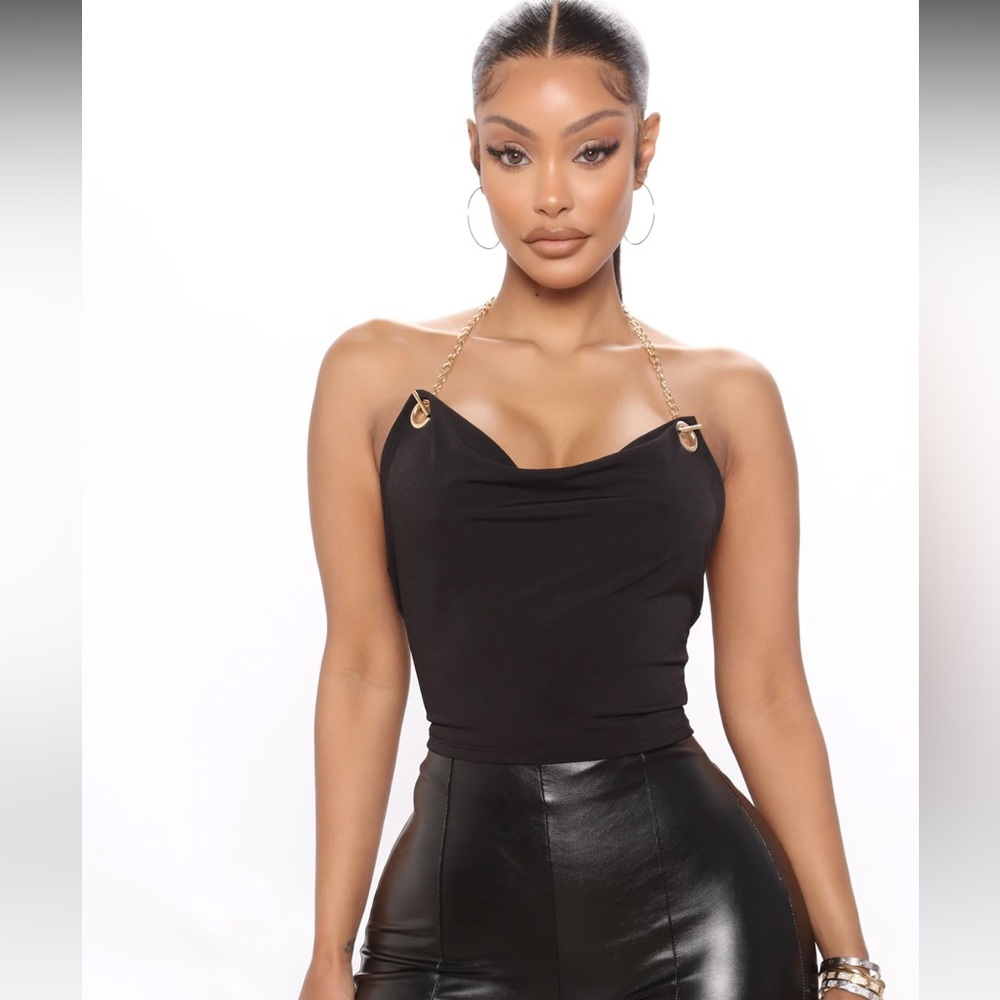 FASHIONNOVA Cowl Neck Top